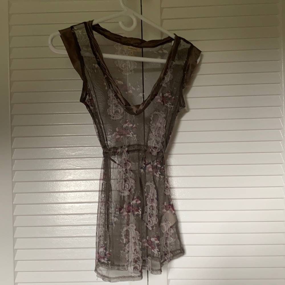 RW&Co. sheer blouse